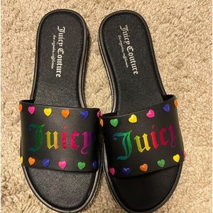 Brand new Juicy slides. Size 5 will fit 5.5 as well.